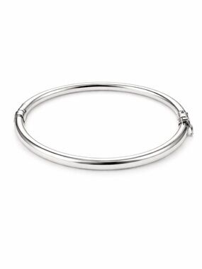 Mia Fiore Bangle Polished Bracelet Silver Plated Bronze Italy